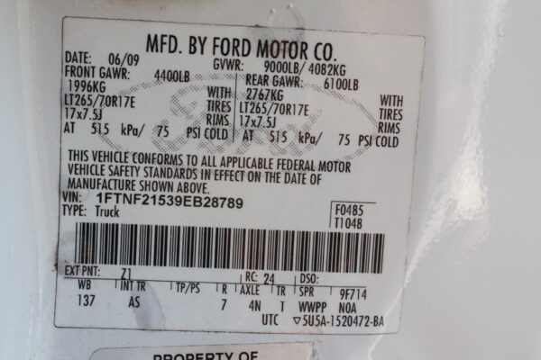 IMG 0260 2 600x400 - 2009 FORD F250 OPEN UTILITY TRUCK